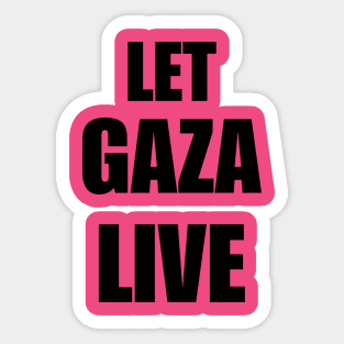 Let Gaza Live Sticker